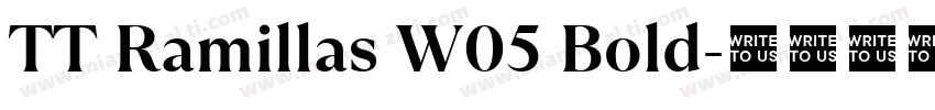TT Ramillas W05 Bold字体转换
